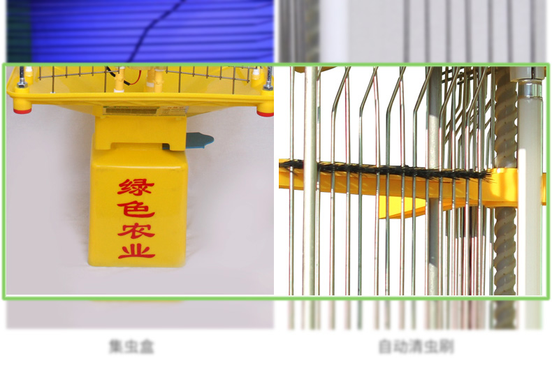 自動(dòng)清潔型太陽(yáng)能殺蟲燈有自動(dòng)毛刷裝置