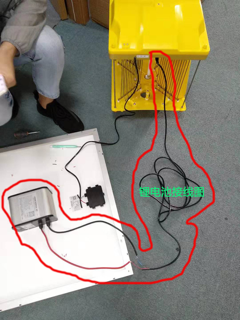 太陽(yáng)能殺蟲燈蓄電池接線圖